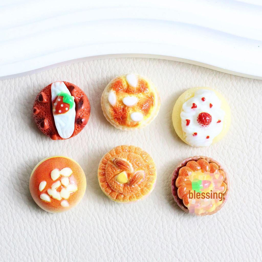 DIY Simulation Cake & Bread Miniature Play Set: Cream Glue, Keychain, Pendant & Hairpin Accessories
