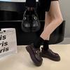 Platform Small Leather Shoes Women's 2025 Spring and Summer New British Style Jk Loafers Belt Buckle Muffin Bottom Black Single Shoes