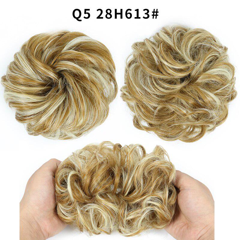 Women Ladies New Pony Tail Messy Curly Hair Extension Bun Hairpiece Scrunchie
