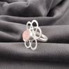 Adorable Rose Quartz Gemstone Jewelry, 925 Solid Sterling Silver Ring, Handmade Gorgeous Silver Ring, For Anniversary Gift