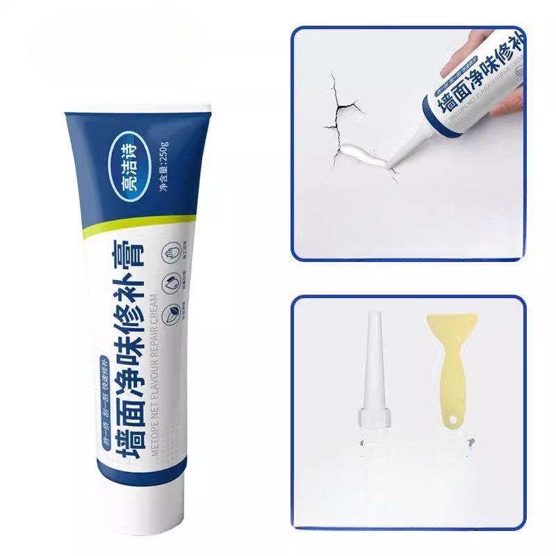 Паста для ремонта стен Бытовая Белая Водонепроницаемая Влагостойкая Защищающая от плесени Герметизирующая Шпатлевка Паста Ремонт Протечек и Трещин Стен