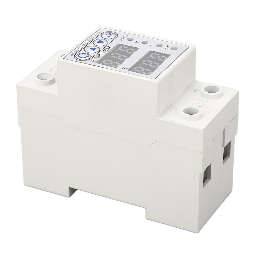 Voltage Protective Device Auto Recovery Over Under Voltage Protector 2P 220V AC 40A
