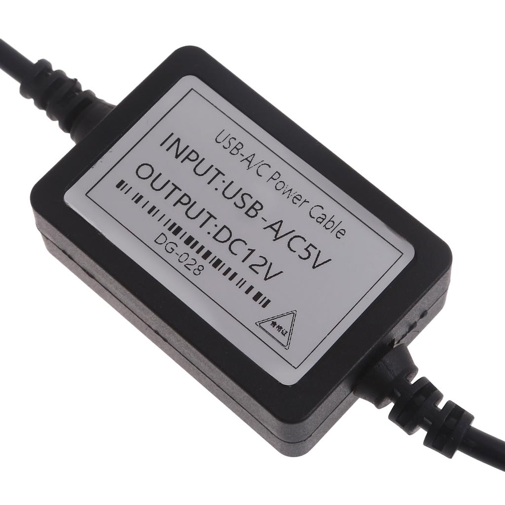 USB Power Supply Adapter Cable with DC 5.5 X 2.1mm USB 5V To DC 12V Cable for Low-power Router Speaker 115cm/45''