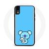 Case for Iphone XS Max Bangtan BTS BT21 Koya RM Blue Background