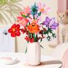 Flowers Building Blocks 48 Styles Desktop Ornaments False Flower Decorations Toy