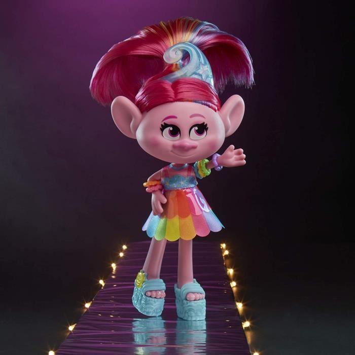 Figurine - HASBRO - Trolls 2 World Tour - Poppy Deluxe Doll - Unisex - Ages 4 and Up