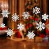Port Christmas White Snowflake Ornaments – Garland & Hanging Decorations for Windows, Trees, and Parties