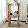 Compact Cross-Border Cat Climbing Frame: Large Cat Tree with Integrated Cat Nest, Space-Saving Design, Foreign Style