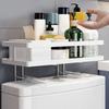 Toilet Bathroom Organizer Storage Shelf Rustproof Corrosion Resistant Strong Load-bearing No Drilling Required Toilet Shelf