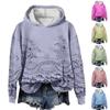 Women's Fashionable Casual Long Sleeved Hooded Printed Sweatshirt, Loose Long Sleeved Sweatshirt