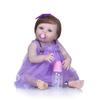 NPK 55cm Reborn Baby Toddler Girl Princess Doll Lifelike Very Soft Full Body Silicone Doll Bath Toy