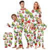 Christmas Print Cute Family Set Pajamas, Home Clothes, Family Set Long Sleeve Top Pants Set