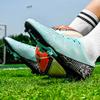 35-45 Men's Low-top Football Shoes Outdoor Long-nailed Blue &White Porcelain Sports Football Boots Large Size Youth Sports Children's Football Boot