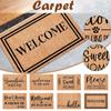 Technical Cloth Front Door Absorbent Non-Slip Carpet Bathroom Foyer Letter Printed Floor Mat