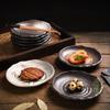 Japanese and Korean Ceramic Plates Irregular Dishes Sushi Snack Plates Household Small Dishes Creative Restaurant Tableware