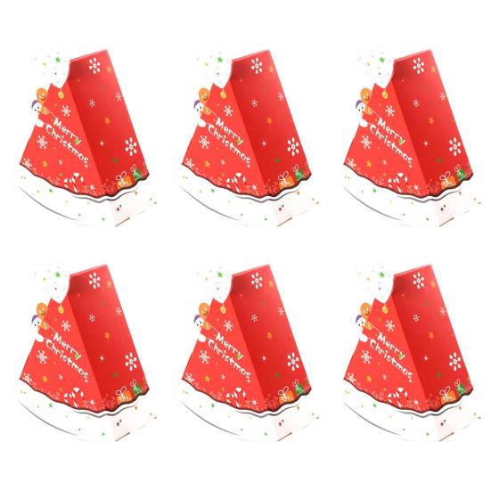 Christmas Candy Boxes Tree Shaped Candy Packaging Box Small Paper Treat Gift Boxes for Christmas New Year Party Supplies