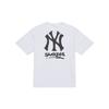 New MLB New York Yankees Basic Collection SS25 T Shirt Unisex Standard White 3ATSB0853-50WHS