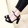 Fashion Sandals Women Ankle Strap Summer Shoes Female Plus Size  Block Heels Women Shoes 2024 Casual Sandals Wed4