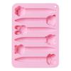 6 Cavity Cake Mold Non Stick Food Grade Reusable DIY Silicone Cartoon