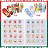 Cross Border Exclusive Nail Art New Alloy Christmas Jewelry Snowman Inlaid With Bells Christmas Nail Set