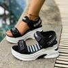 Fashion New Summer Ladies Sandals Platform Wedge Heels Shoes Casual Heightening Slope with Women Mid Heels Sports Beach Sandals Girl