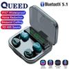 QUEED TWS Wireless Bluetooth Headset 5.1 Dual Call Power Touch