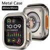 Aluminum Alloy Rugged Case for Apple Watch 9 8 7 45mm Metal Protector Bumper Cover Iwatch Series 6 5 4 Se 44mm Upgrade To Ultra