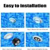Black Swimming Pool Leak Proof With Stainless Steel Screw Pool Plugs Pool Winterizing Plug