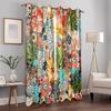 Плотные шторы с цветочным принтом в стиле бохо, красочные цветочные богемные оконные занавески для гостиной, спальни, столовой, домашний декор, шторы