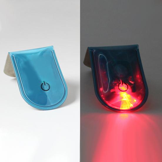 Светодиодный зажим, мигающий светильник, отражающая световая полоса, водонепроницаемая, на батарейках, компактный размер, легкий, для пешего туризма, бега, безопасный фонарь