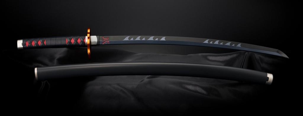 TAMASHII NATIONS PROPLICA Demon Kimetsu No Yaiba Nichirin Sword Kyojuro Rengoku Tsuba 880mm ABS Diecast Painted Complete Figure Slayer (Tanjiro