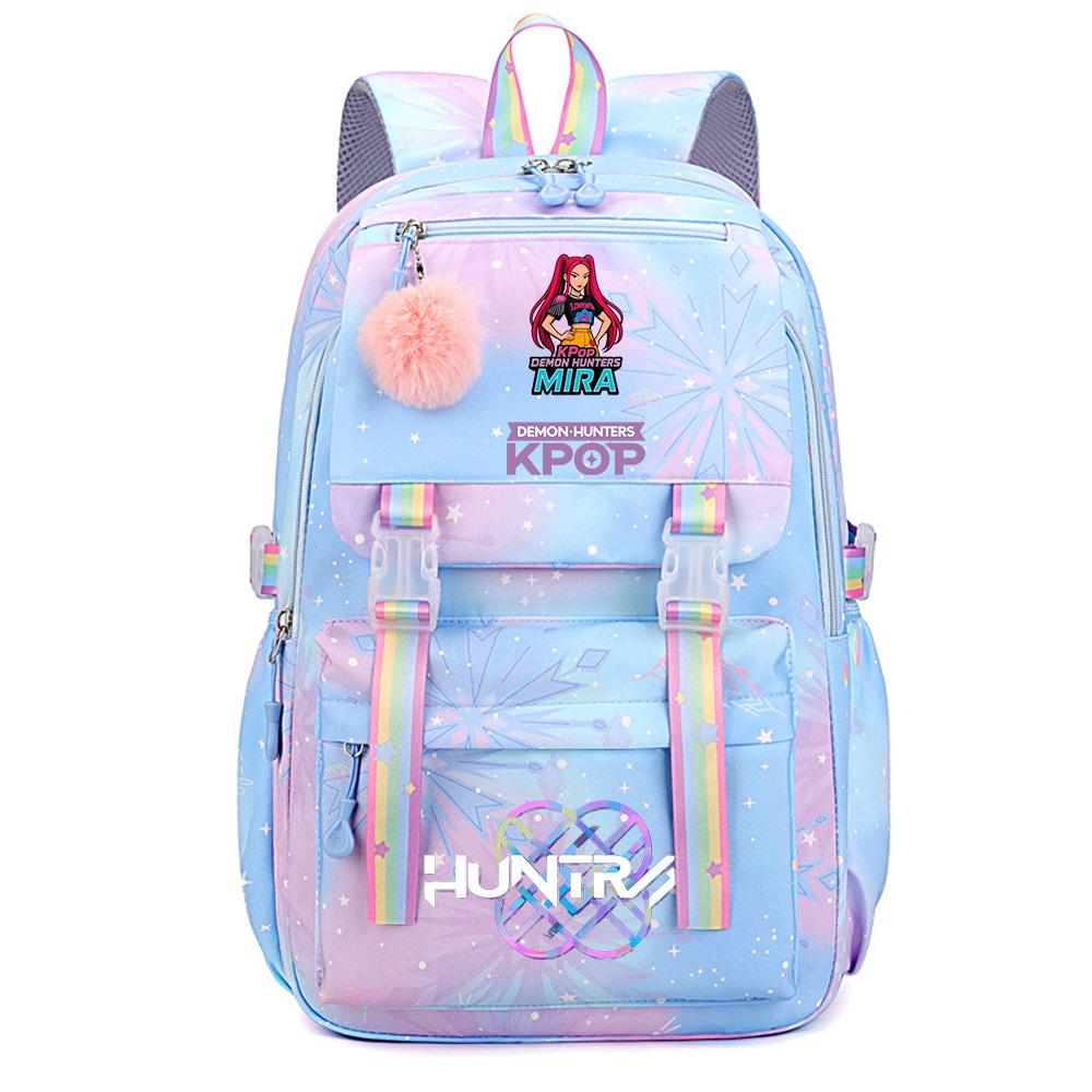 Cute Anime K-Pop Demon Hunters Printed Large Capacity Waterproof Backpack Teenger Student Girl Boy Schoolbag Bookbag Women Travel Bag Rucksak