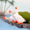 3Pcs Miniature Goosey Resin DIY Landscape Garden Terrarium Figurines Accessories KTY