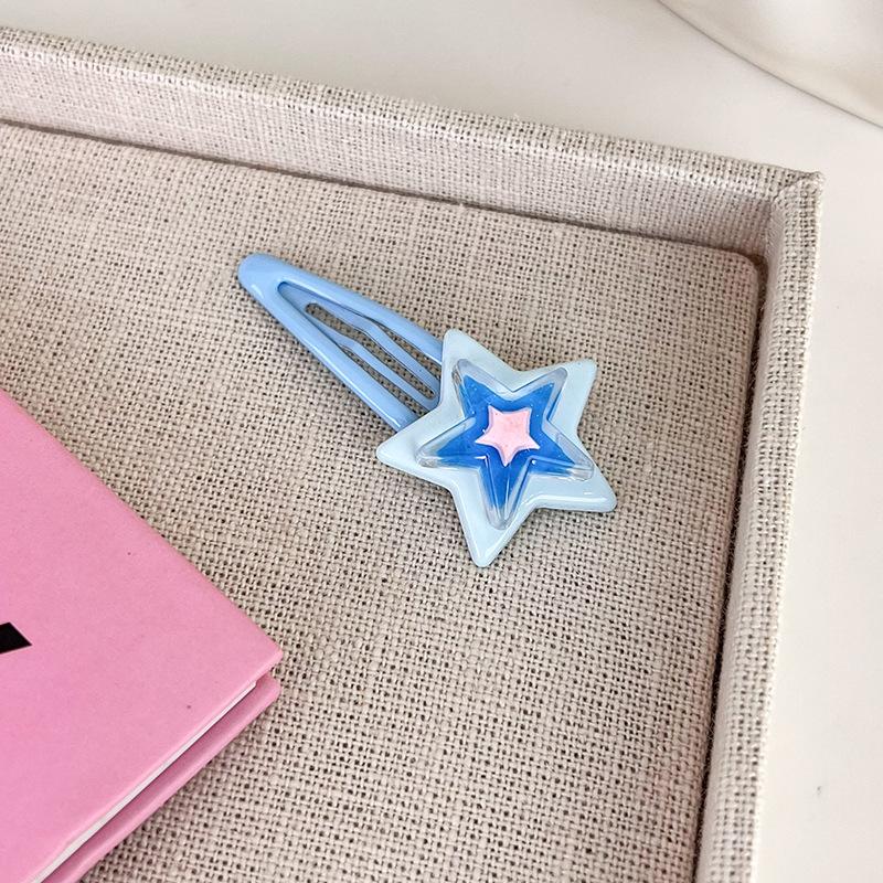 UXSL Sweet Cute Colorful Stars Hair Clips For Girls Lovely BB Hairpins Hair Decoration Pentagram Barrettes Kids Hair Accessories