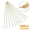 10 Pcs 1.6*250mm Brass Rods Wires  For Repair Welding Brazing Soldering