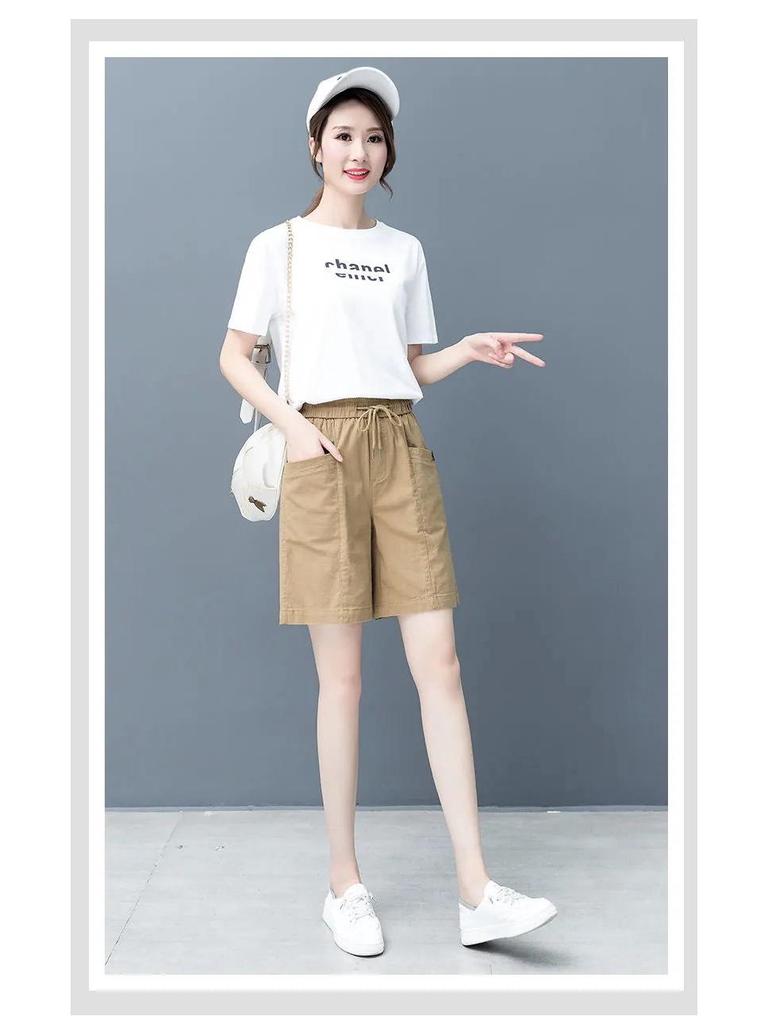 Women's Summer Wide-Leg Five-Point Shorts: Loose Fit, Plus Size, Flattering for All Figures, Versatile Casual Wear