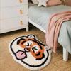 Carpet Cute Cartoon Tiger Pattern Soft Anti Slip Home Decoration Carpet Floor Mat for Bedroom