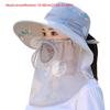 Breathable Bucket Hat Face Neck Protection Fisherman Hat New Sunscreen Hat  Outdoor Sports