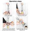Wine Opener Alloy Wing Corkscrew Heavy Duty Corkscrew Beer Opener Multifunctional Bottle Opener for Home Kitchen Restaurant Bar
