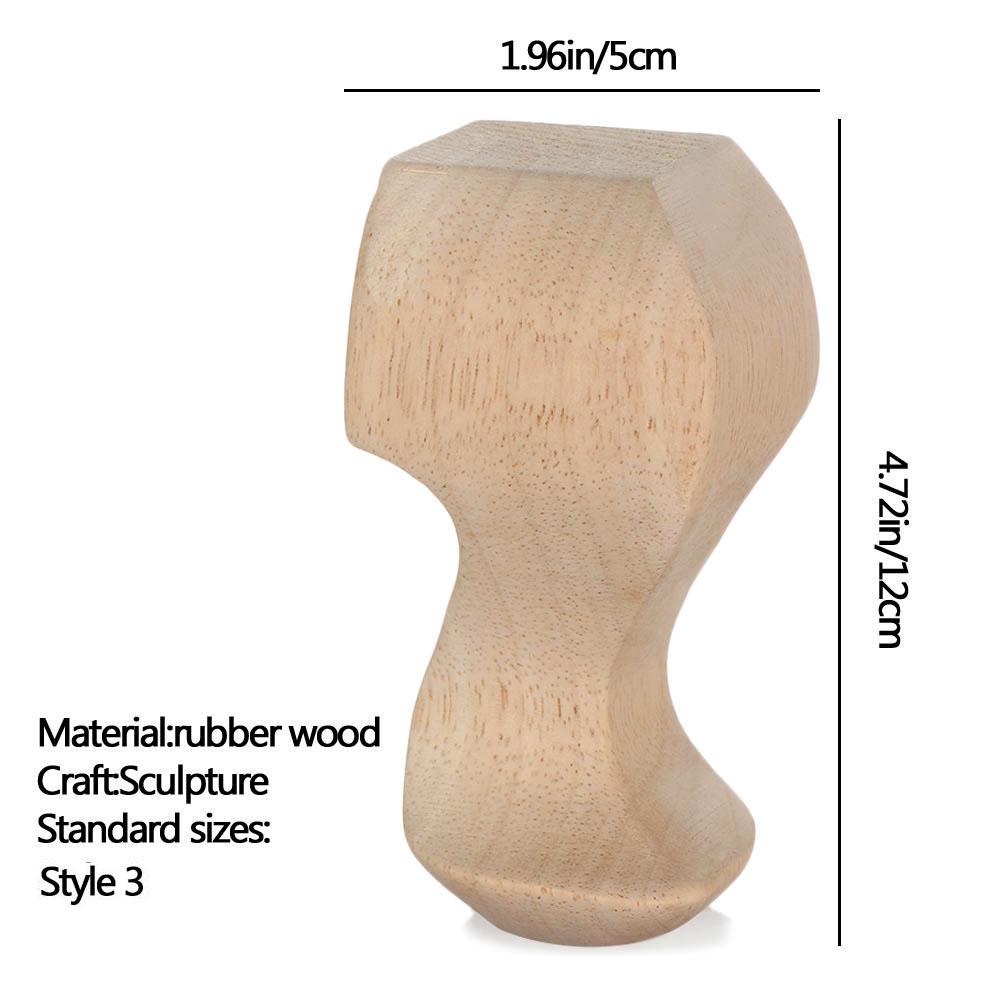 European Style Accessories Furniture Foot Legs Vintage Wood Carved Cabinet Seat Feets Home Decor
