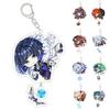 Gift Ornament Portable Tartaglia Clear Pattern Ganyu Pendant Genshin Impact Keychain