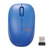 Elecom Wireless Small for Online Giga Mouse, Quiet, Antibacterial, 3-Button, Size, Kids, Learning, School, 2.4GHz, BlueLED, Blue, M-BL20DBSKBU