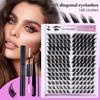 168 Tufts Of Oblique Flying Single Tufts Of Natural Soft Self-Grafting Segmented Diy Eyelash Set
