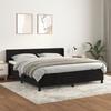 VidaXL Divan Bed and Mattress Black 160x200 Cm Velvet 3130969