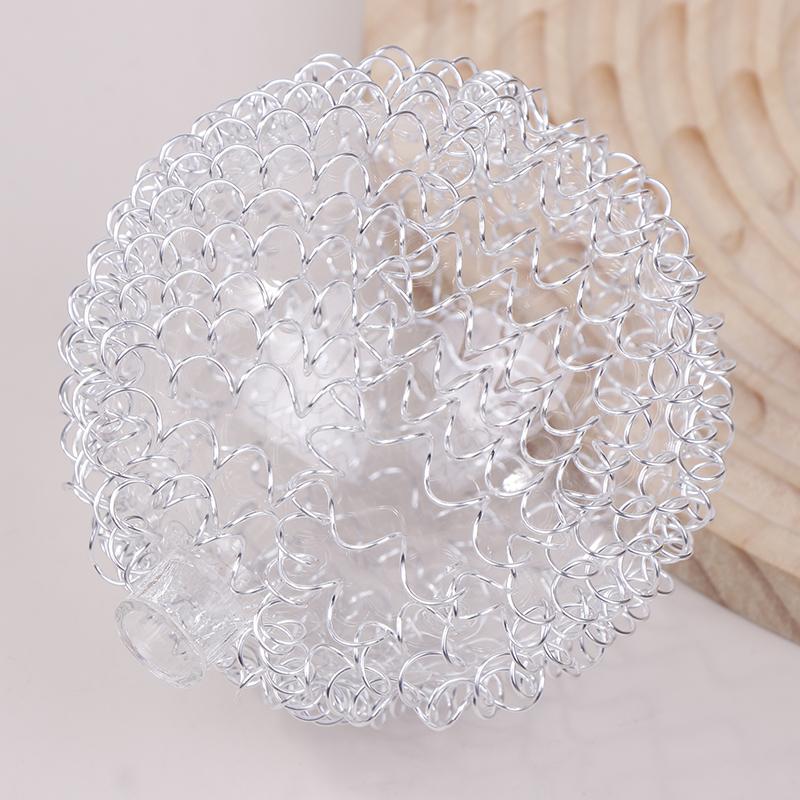 G4 Wire Light Shade 10Mm Opening Fitter Globe Aluminum Wire Glass Ball Lamp Shade Replacement For G4 Ceiling Lamp Desk Lighting