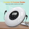 Portable CD Player with 3.5mm Wired Headphones Support TF Card MP3 Music Player A-B Repeat Function