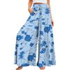 Women's Summer Wide Leg Pants High Waisted Flowing Pockets Fashion Casual Casual Bohemian Printed Beach Pants
