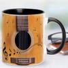 Musical Coffee Mug Ceramic Novelty Music Note Cup Large 350ml Capacity Guitar Piano Violin Design Hot Drinking