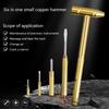 Hammer Screwdriver 6 In 1 Small Hammer Screwdriver Tool Multitool Hammer Hand Tool Hammer Set with Screwdriver Hammer