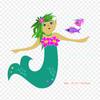 Cartoon Mermaid Material Ariel Mermaid Under The Clip Iron On Heat Transfer Printing Vinyl Patches Sticker for Clothes DIY Appliques Washable Patches